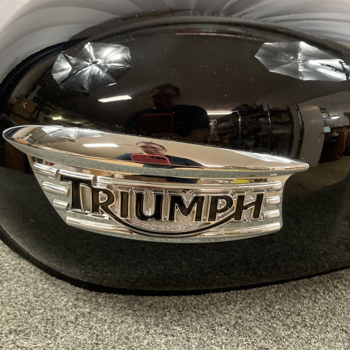 NEW GENUINE TRIUMPH T2402300-PG Fuel Tank Spares Assembly Jet Black Spec Edition