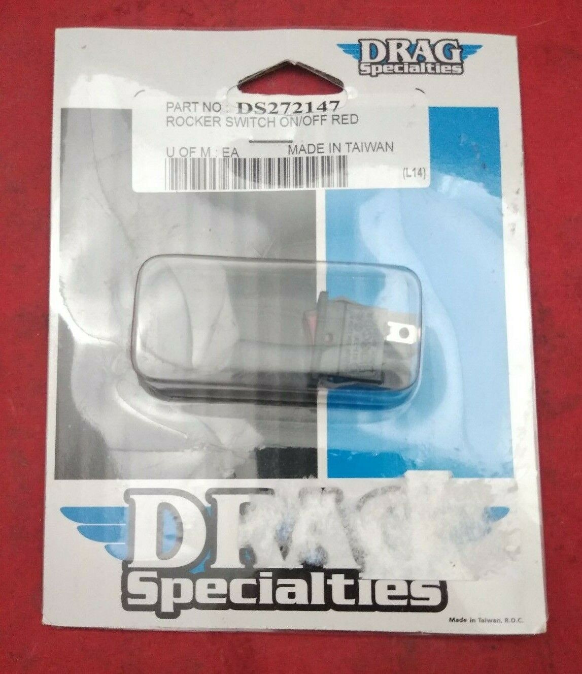 NEW Drag Specialties Rocker Switch / Red / DS-272147