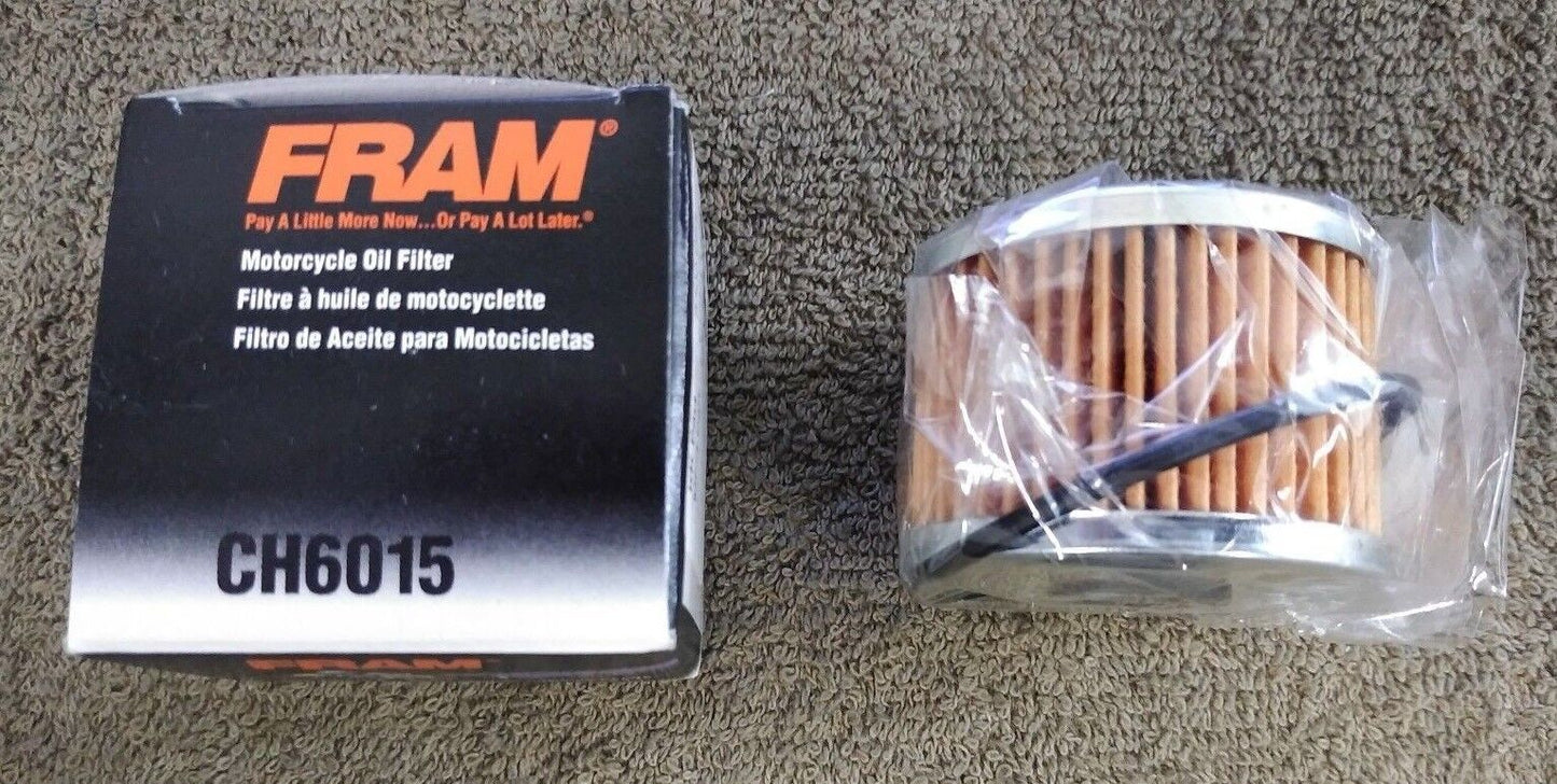 NEW FRAM Oil Filter MOTORCYCLE FULL-FLOW LUBE CARTRIDGE CH6015 / 8300-084