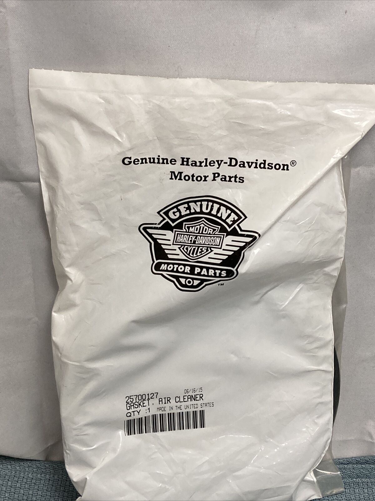 NEW GENUINE HARLEY-DAVIDSON 25700127 GASKET, AIR CLEANER