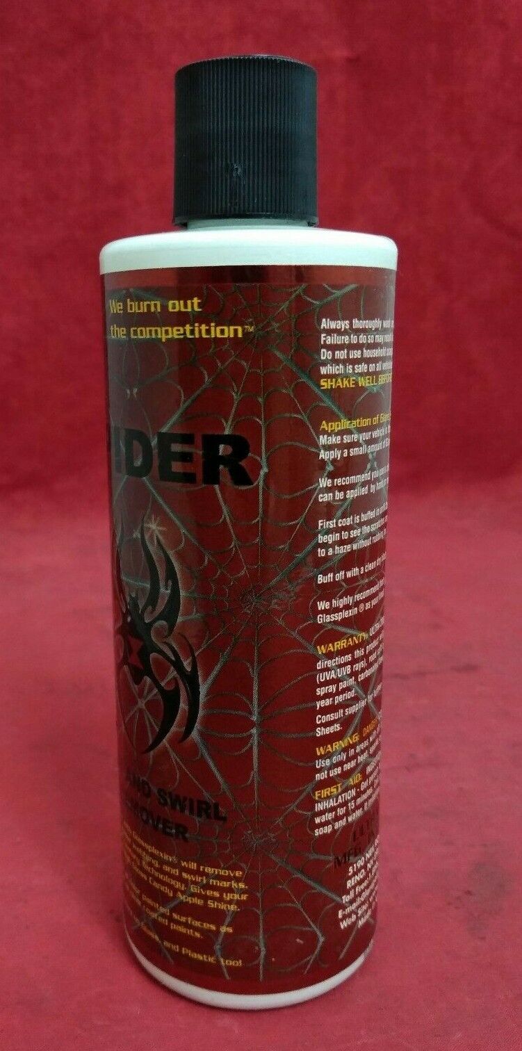 GLARE & Glassplexin SPIDER / Web and Swirl Remover for Motorcycle Paint