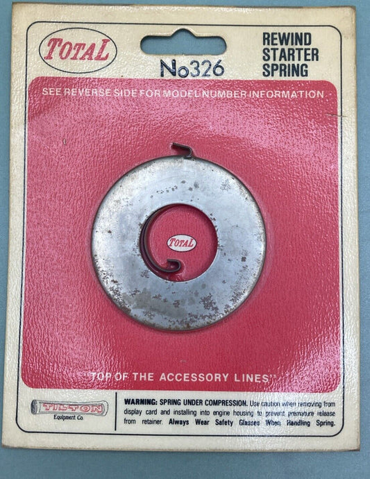 NEW GENUINE TOTAL 326 REWIND STARTER SPRING FRONTIER/PIONEER/SACHS DOLMAR/HOFFCO