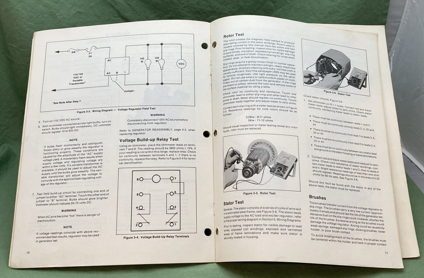 GENUINE KOHLER GENERATORS MODEL 3.5TS 5TS TWO BEARING EXT. SHAFT SERVICE MANUAL