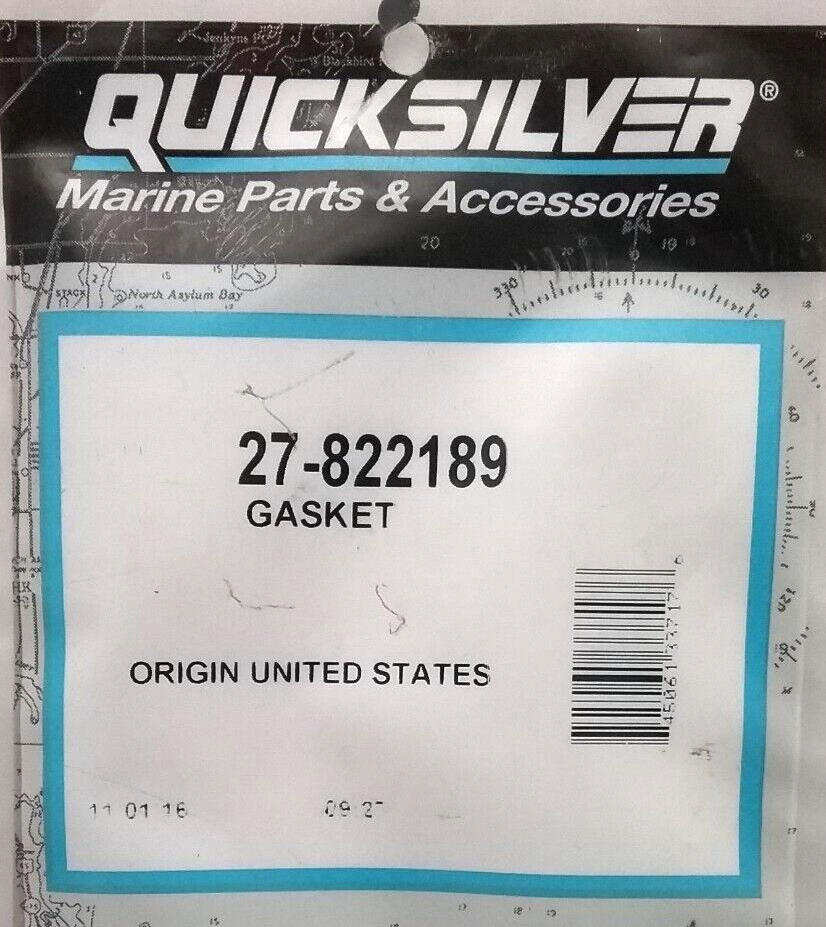 NEW QUICKSILVER 27-822189 WATER PUMP HOUSING GASKET MERCURY MERCRUISER 35-60HP