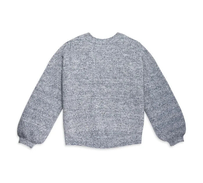 NEW GENUINE HARLEY DAVIDSON 96425-23VW WOMENS XSMALL CRAFTSMANSHIP SWEATER BLUE