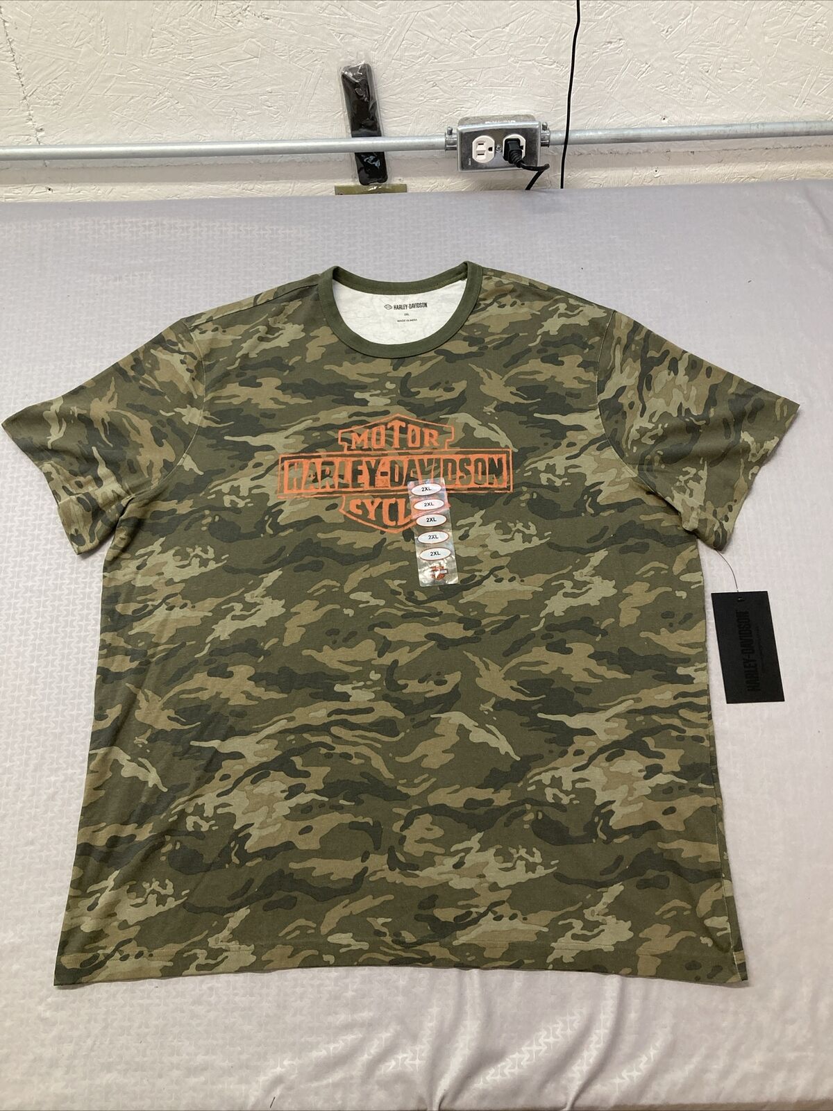 NEW HARLEY DAVIDSON 96105-23VM MEN'S BAR AND SHIELD KNIT CAMO TEE XXXL
