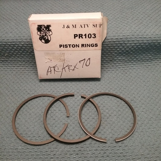 NEW J&M SUPPLY PR103 PISTON RING SET .50 OS HONDA 13030-087-003 ATC/TRX70 79-85
