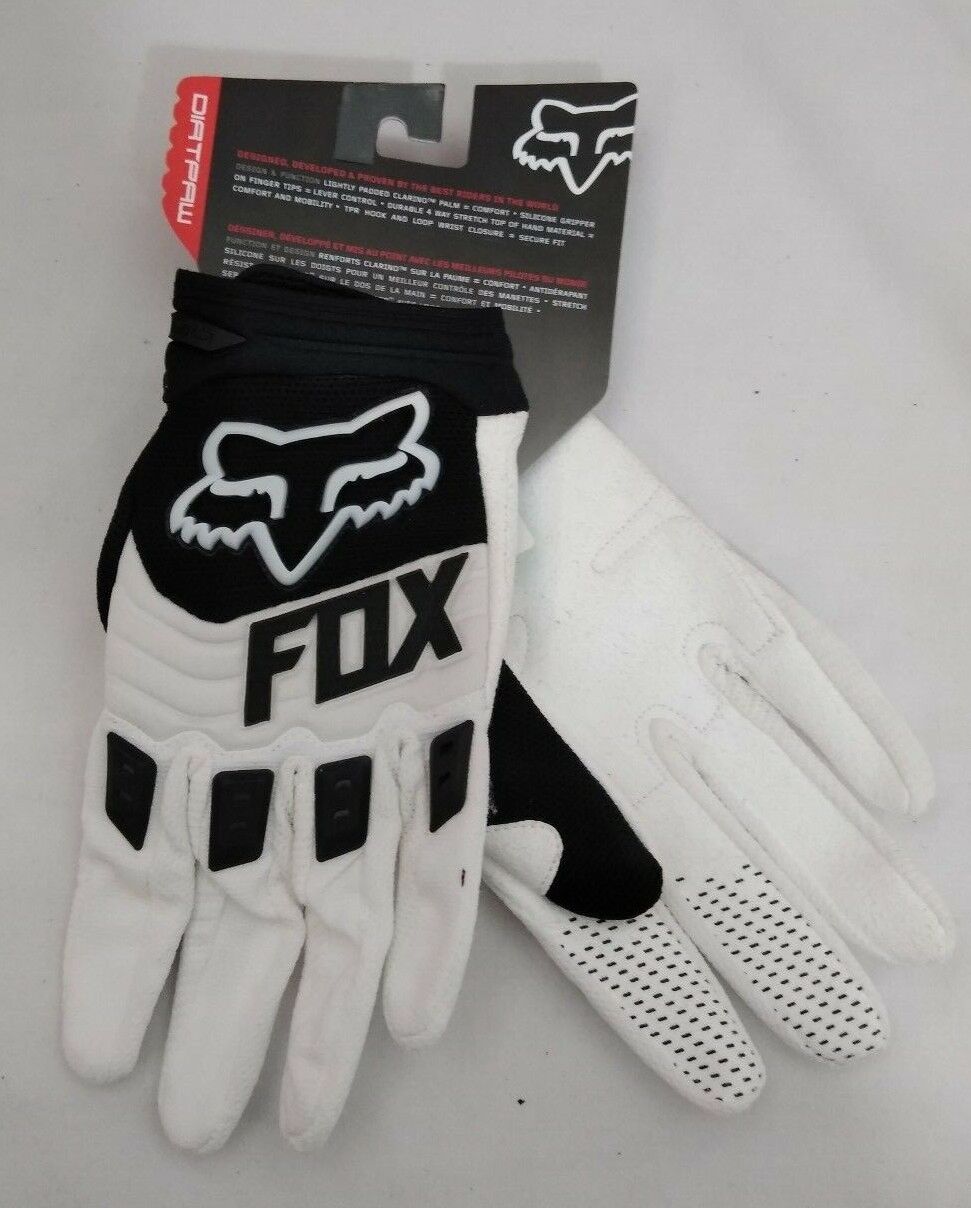 NEW Fox Racing DirtPaw Gloves 2015 / White / 1200-008
