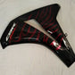 NEW HONDA LH Side Fairing CBR 1000 RR BLACK & CHERRY RED FLAME '08-'11