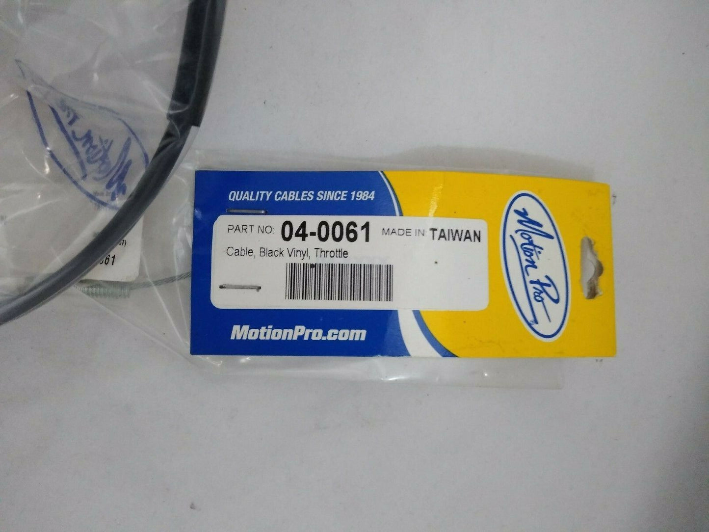 NEW Motion Pro / Black Vinyl Throttle Cable / 04-0061
