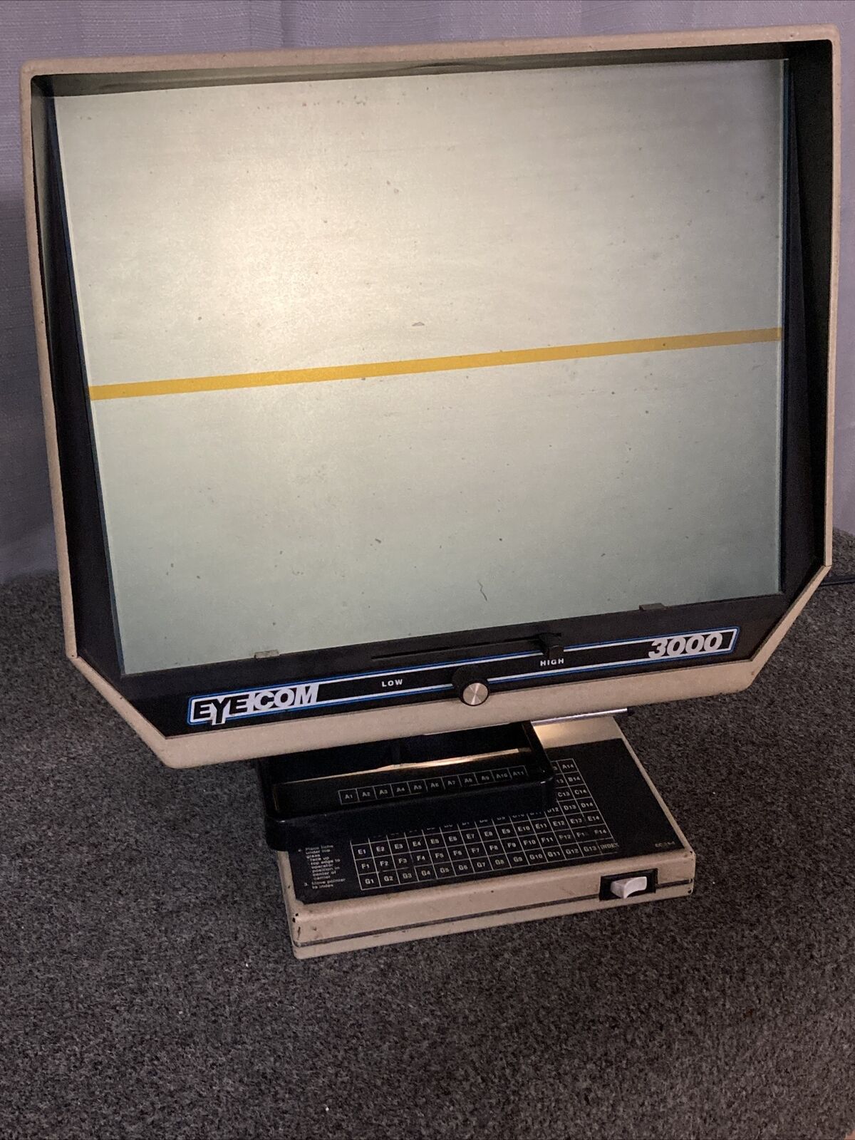 EYECOM 3000 MICROFICHE READER