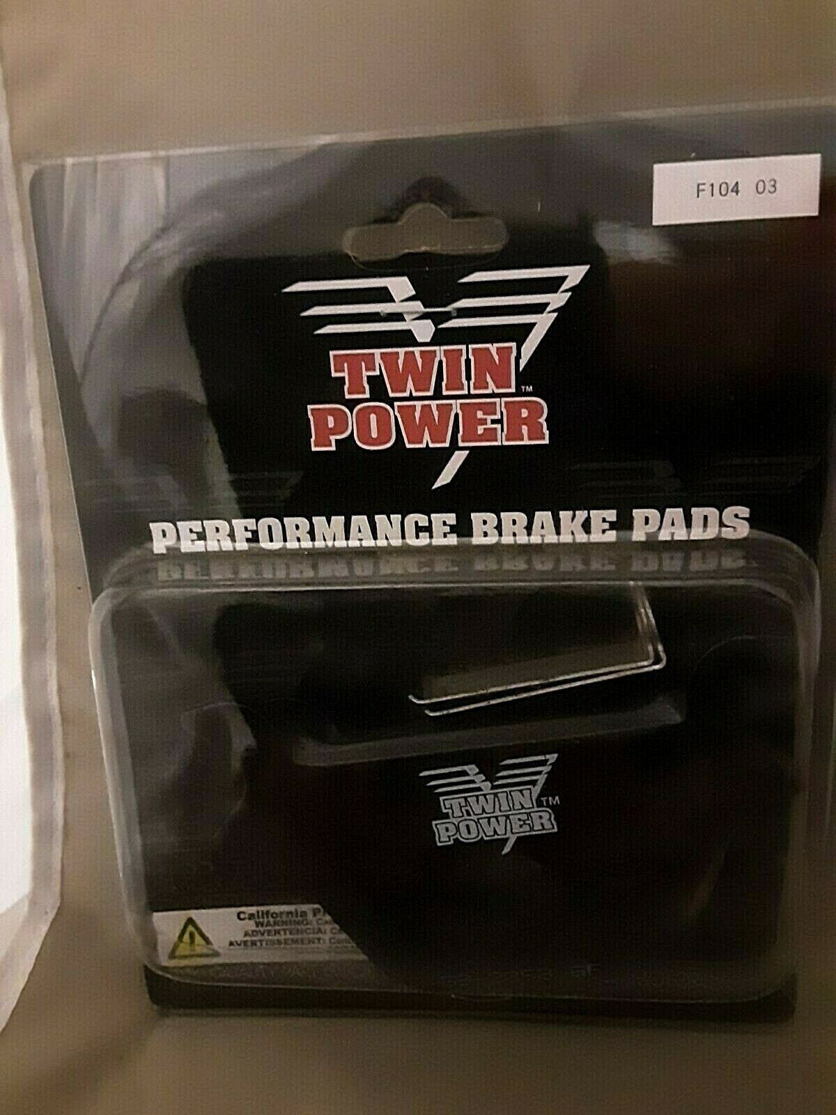 Twin Power 59-2358 Performance Brake Pads for Harley Davidson F104 03