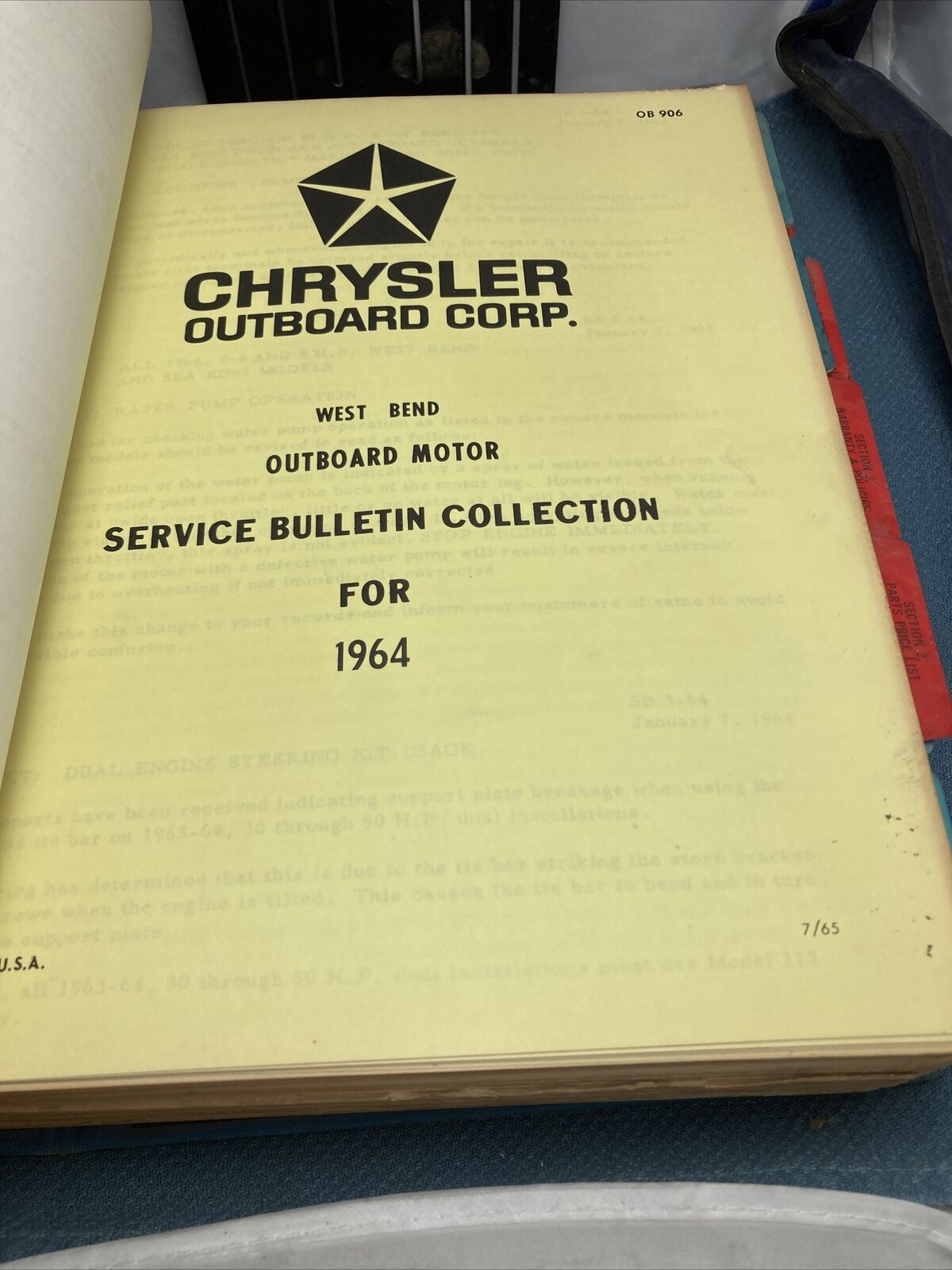 CHRYSLER OUTBOARD MOTORS OB151A-OB1722 SERVICE MANUALS/PARTS CATALOGS