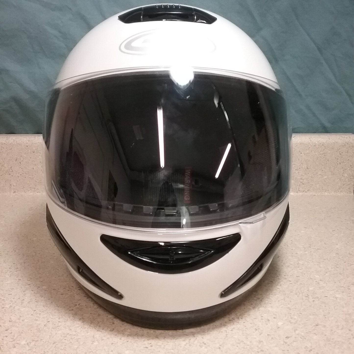 GMAX GM38S FULL FACE SOLID SNOWMOBILE HELMET - GLOSS WHITE - XXL