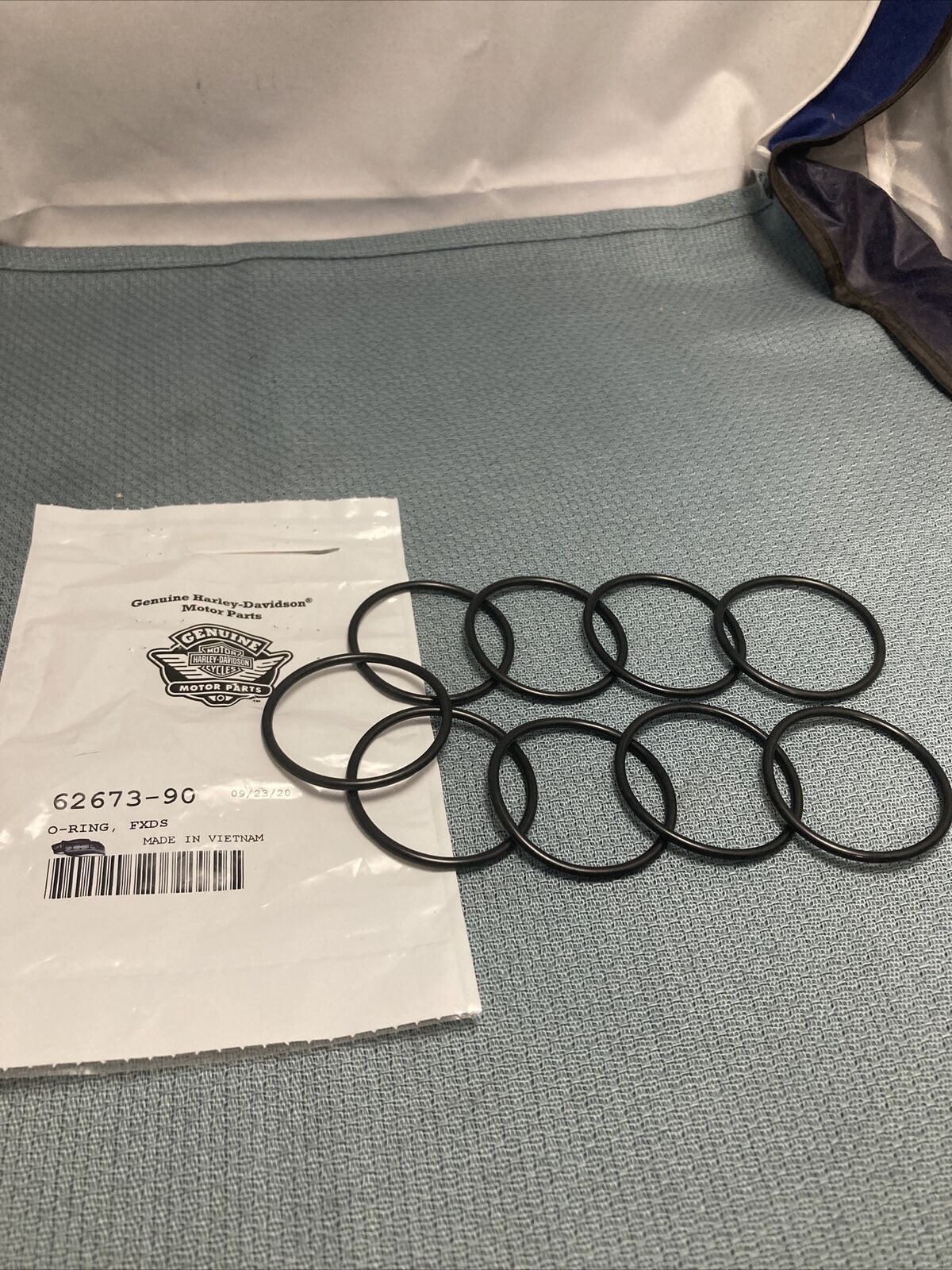 QTY 9 NEW GENUINE HARLEY DAVIDSON 62673-90 O-RING, FXDS