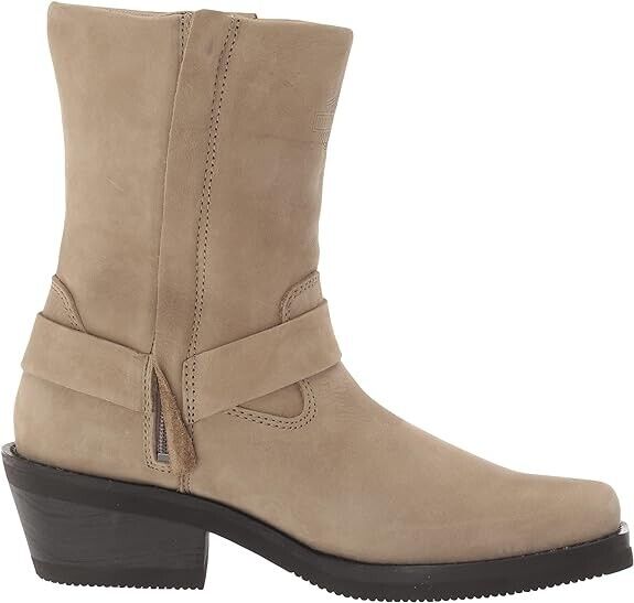 NEW HARLEY DAVIDSON D87244 SIZE 6 WOMEN'S KORSEN BROWN 7" FASHION HARNESS BOOTS