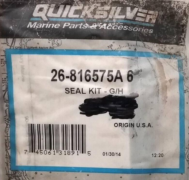 NEW QUICKSILVER 26-816575A6 GEAR HOUSING SEAL KIT MERCURY OUTBOARD 200-300HP