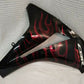 NEW HONDA RH Side Fairing CBR 1000 RR BLACK & CHERRY RED FLAME '08-'11