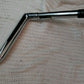 10" Chrome Z Bar Motorcycle Handlebars / Ready for Wiring in Handles