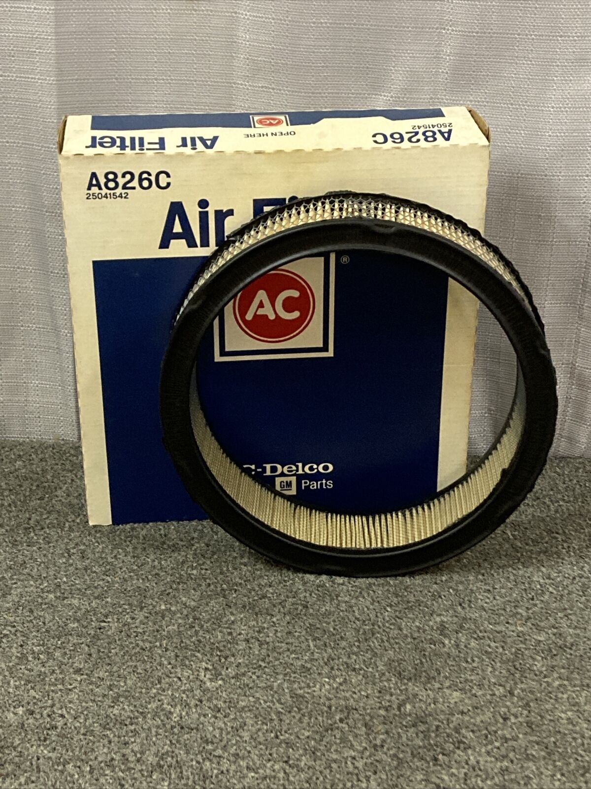 NEW ACDELCO A826C AIR FILTER 1982-1985 GM 25041542