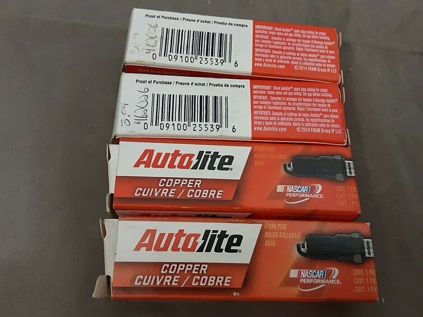 4275 Autolite Spark Plug Copper Core OEM (QTY 4)