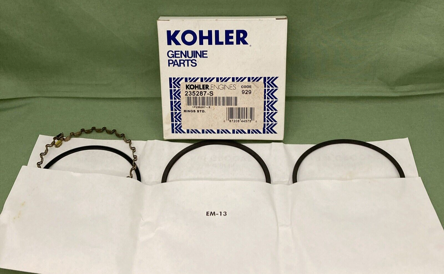 NEW GENUINE KOHLER 235287-S ENGINE PISTON RINGS STD
