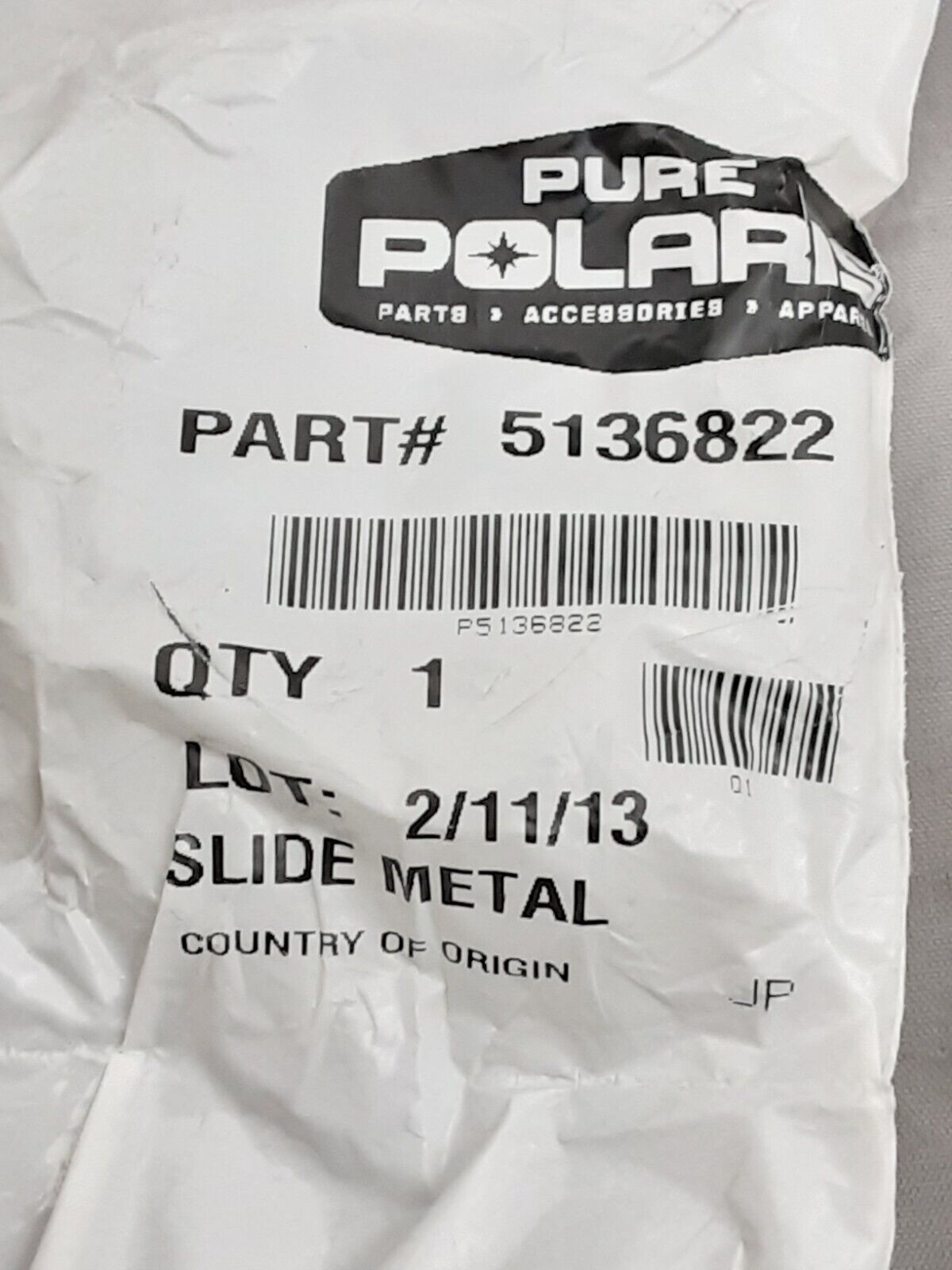 NEW GENUINE VICTORY 5136822 SLIDE-METAL VISION All Options 2009-2014