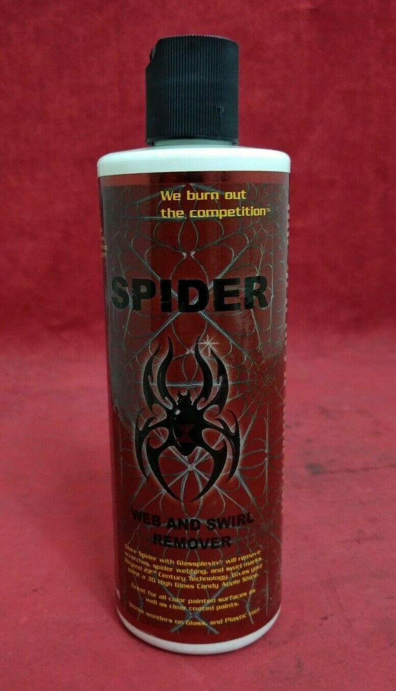 GLARE & Glassplexin SPIDER / Web and Swirl Remover for Motorcycle Paint