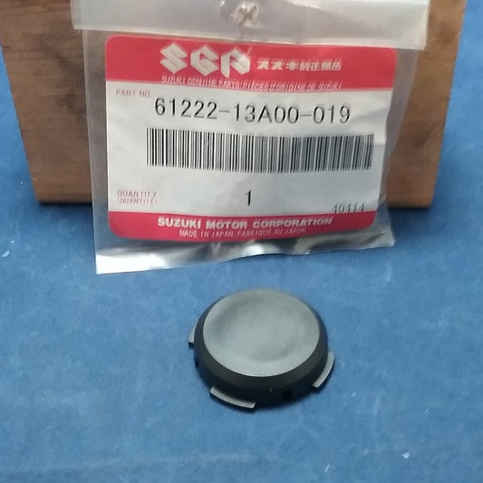 NEW GENUINE SUZUKI 61222-13A00-019 CAP, BLACK REAR SWINGING ARM LT230S