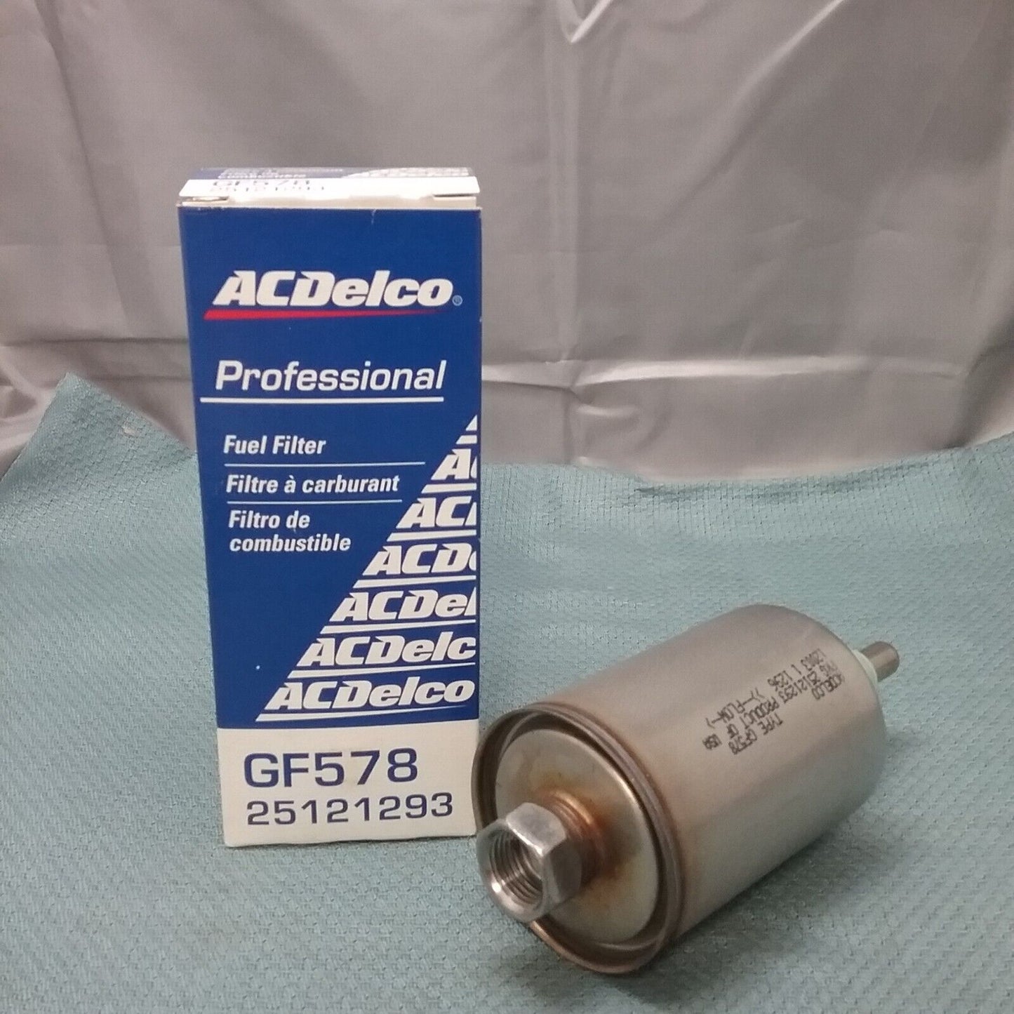 NEW ACDELCO GF578 FUEL FILTER, PROFESSIONAL GM 25121293