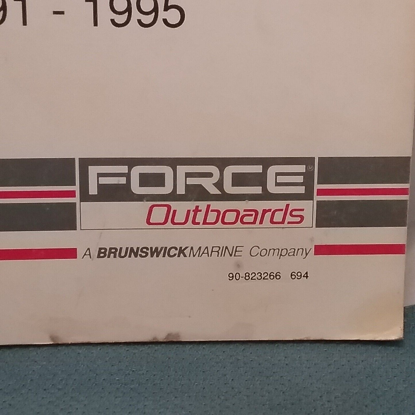 FORCE OUTBOARDS 90-823266 SERVICE MANUAL 70 H.P. 1991-1995